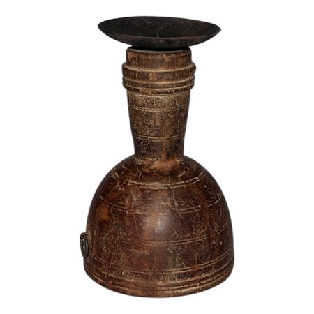 Hand Made Wooden Candle Stand-10